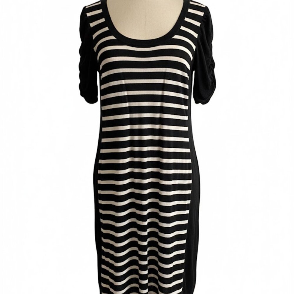 INC Black & White Striped Dress – XL